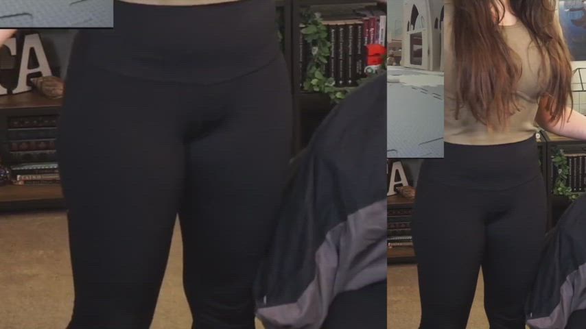 ass big ass camel toe huge ass leggings slut whore fitness-girls gif