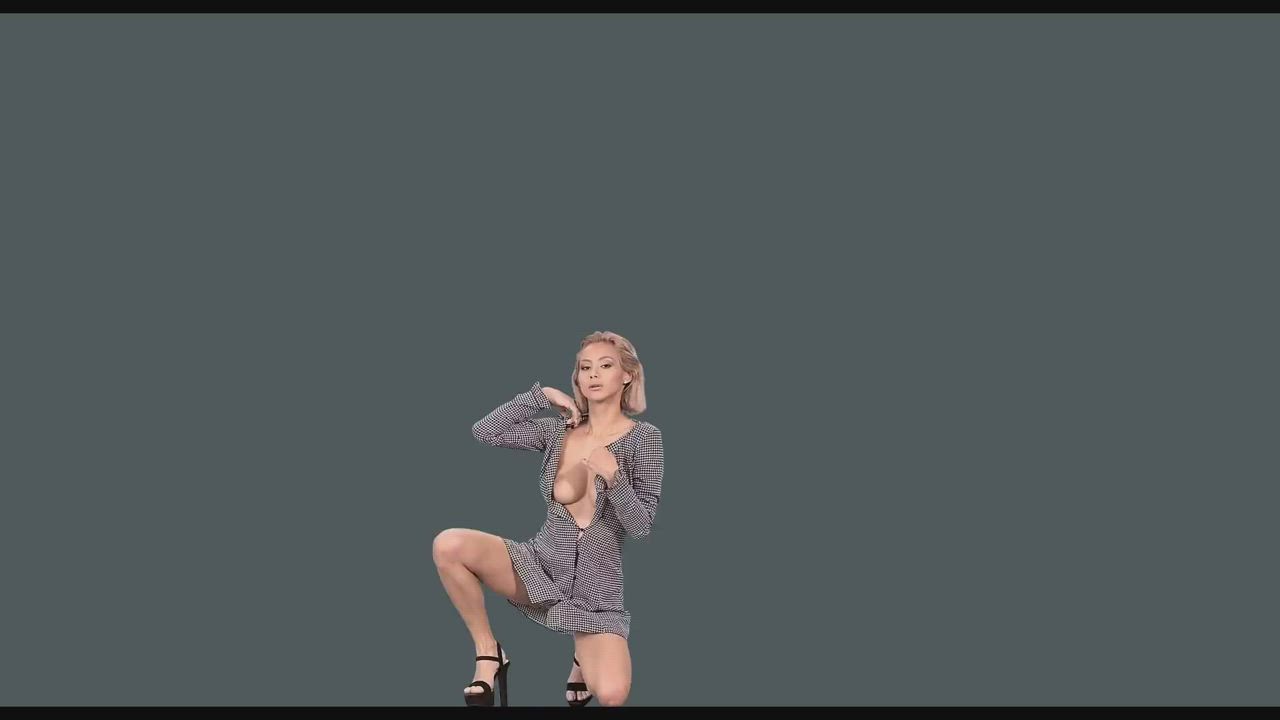 Braless Dress Veronica Leal gif