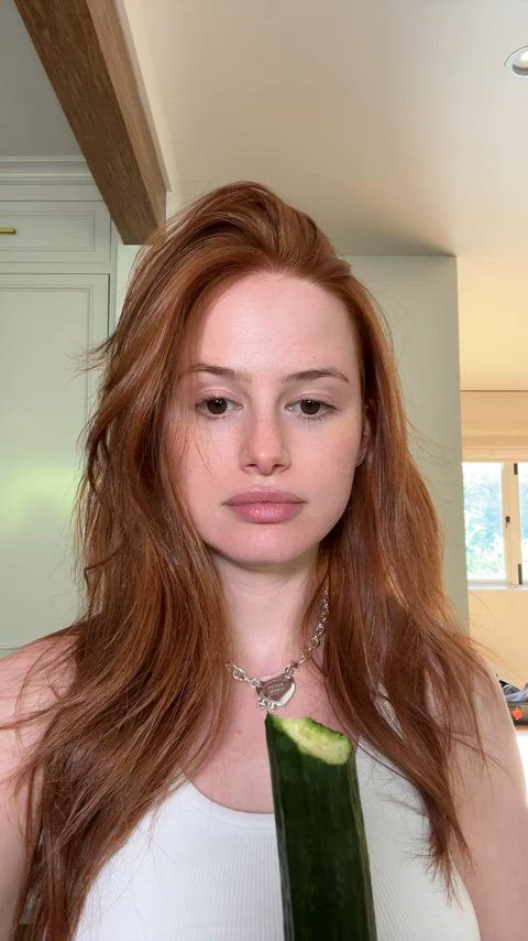 celebrity madelaine petsch redhead gif