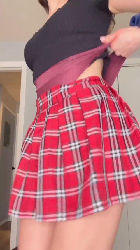 Wedgie Fun in my Nerd Skirt 🥰
