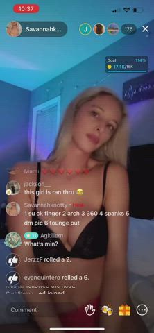 ass clapping blonde boobs tits gif