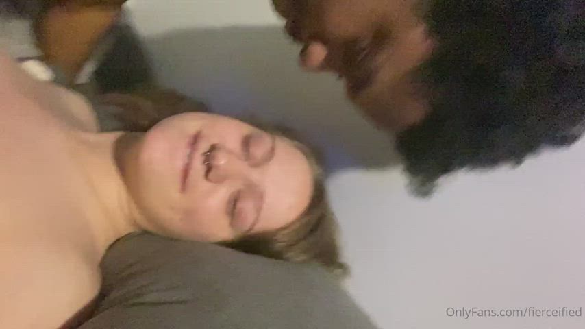 bbc big tits chubby cum on tits cumshot interracial thick gif