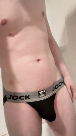 Who wants to help me break in my new jockstrap?