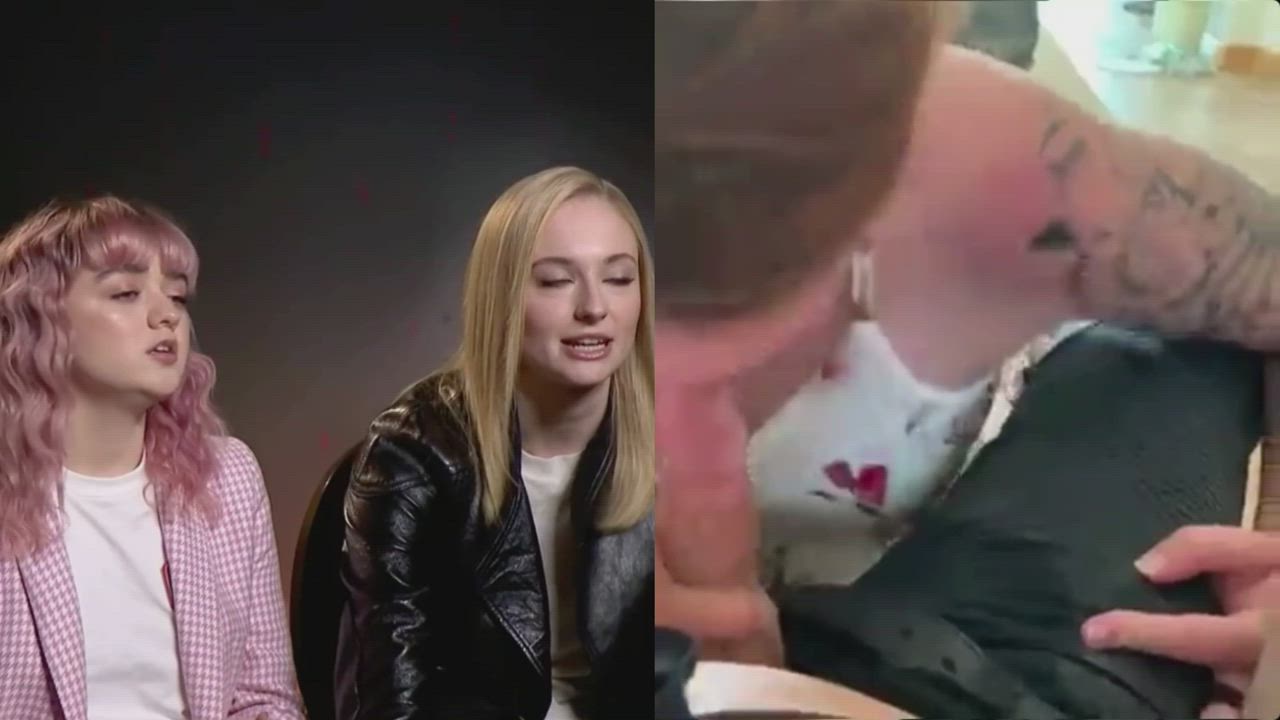 Blowjob Fantasy Maisie Williams Sophie Turner Submissive gif