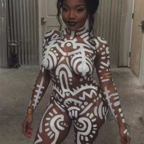 african african american ass ass clapping body bodysuit booty naked thick gif