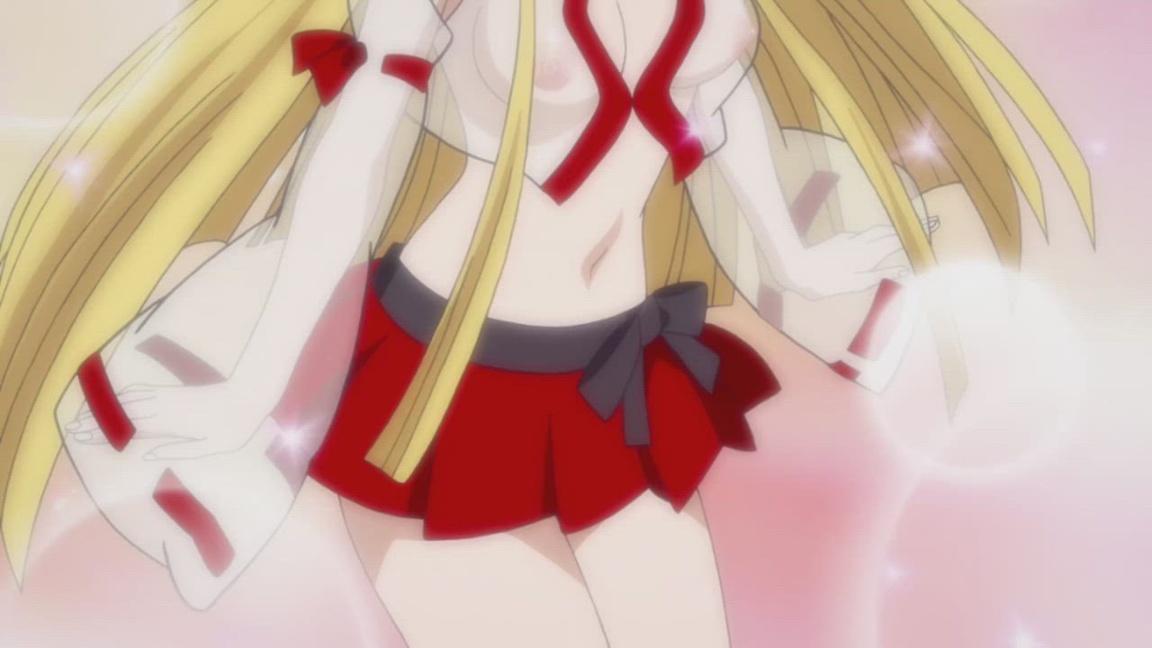 Anime Blonde Ecchi gif