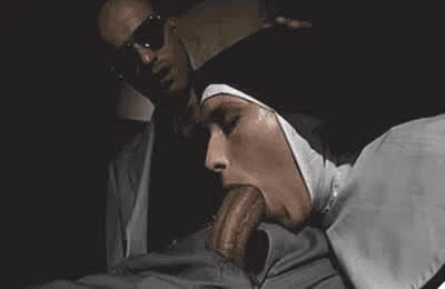 Blowjob Deepthroat Nun Vintage gif