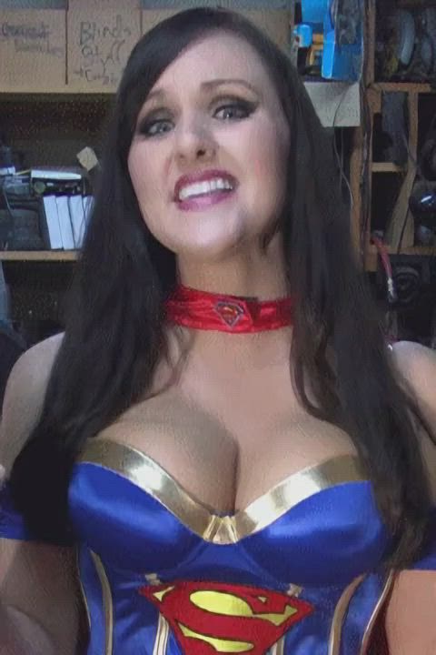 angie griffin big tits busty cleavage superheroine gif