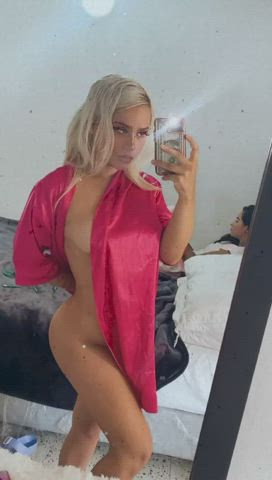 blonde latina lingerie sensual gif