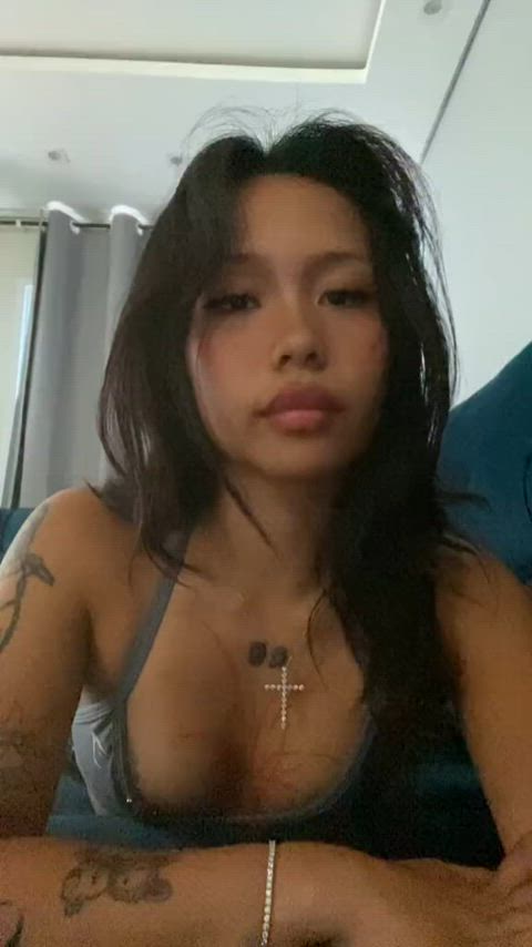 boobs flashing nipple piercing nipples nipslip tiktok r/tiktits gif