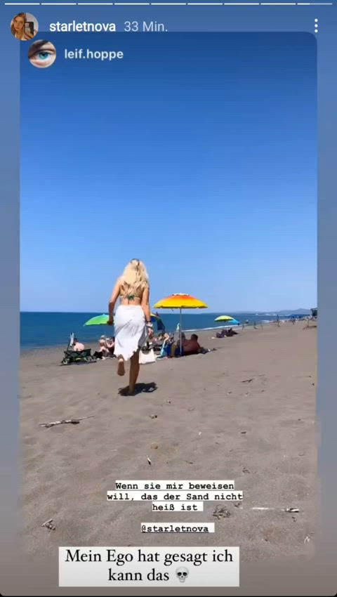 beach big tits bouncing bouncing tits tits gif