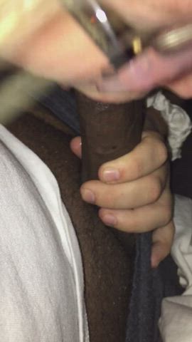 bbc big dick blowjob cock interracial oral penis sucking white girl gif