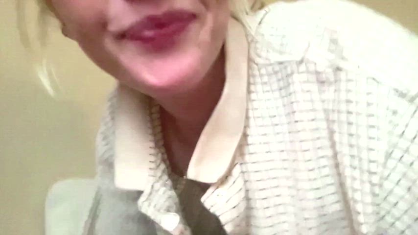 blonde dirty blonde downblouse gif