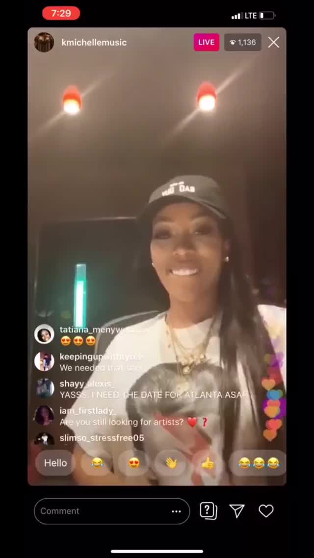 K Michelle showing her pretty titty part 2.