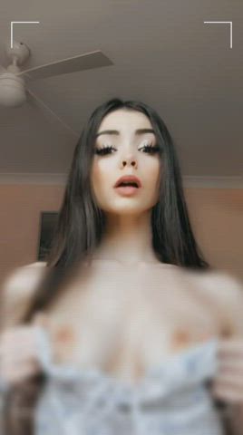 censored eye contact tits gif