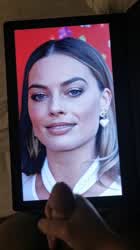 Cum Margot Robbie Tribute gif