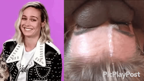 BBC Big Balls Big Dick Brie Larson Deepthroat Gagging Rough Throat Fuck ThroatPie