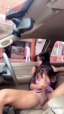 SUPER HOT Babe Ejaculates in car, HOT!