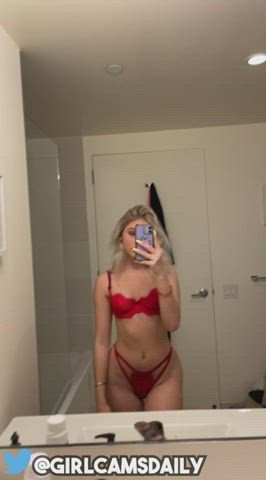 18 years old amateur bikini cute mirror onlyfans petite teen tiktok gif