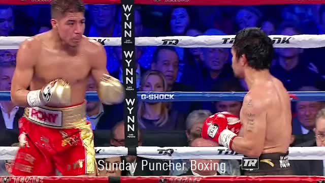 Jessie Vargas hit Manny Pacquiao with some pretty nice right hands