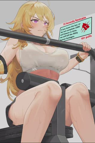 Yang At Gym Animation