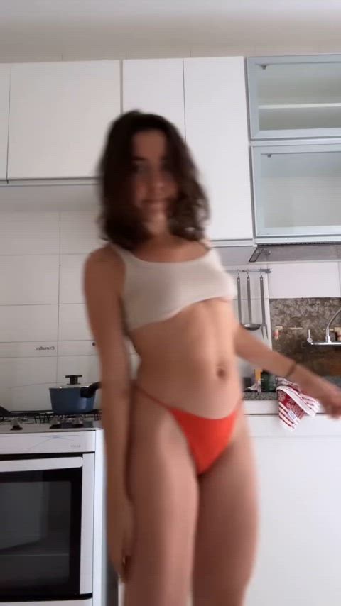 bikini braless brazilian celebrity legs teen tits gif