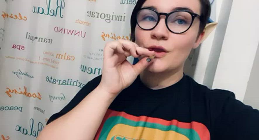 chubby elf smoking curvy gif