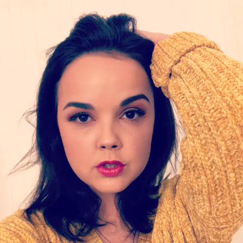 babe brunette cute dillion harper tease gif