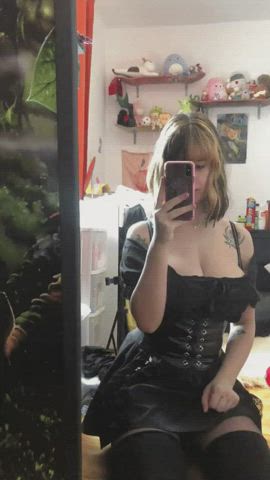 big tits goth teen gif