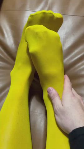 femboy legs manyvids nylons onlyfans pantyhose sissy tights trans gif