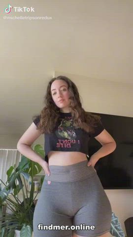 Amateur Ass Big Ass Brunette German Homemade Leggings Legs Spanking Teen TikTok Tits