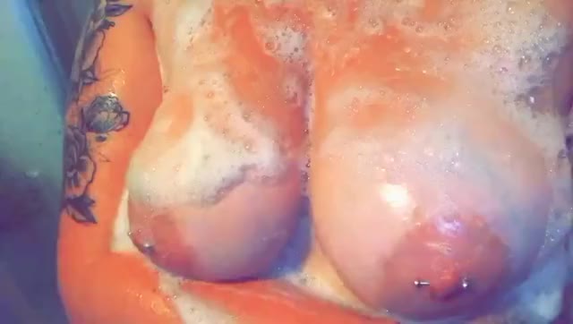 (F) Soapy boobies