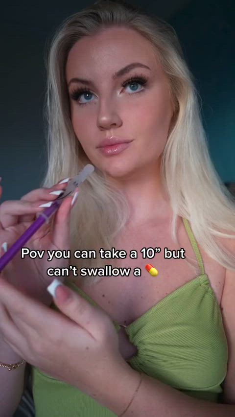 ahegao cum in mouth cum swallow cumshot tease teasing teen tiktok r/redgifsverified