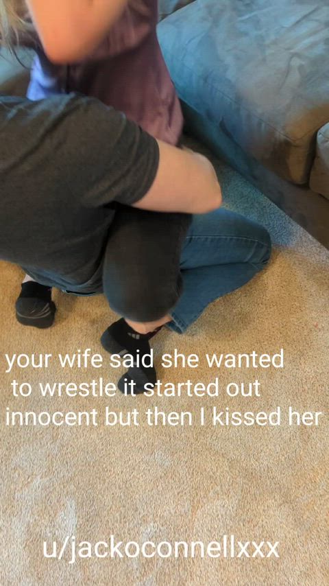 What happens when she wrestles with someone else