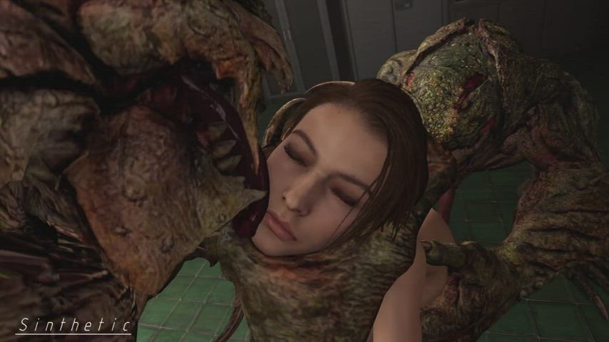 Resident Evil Jill Valentine Getting Bred By Monsters 3D Hentai