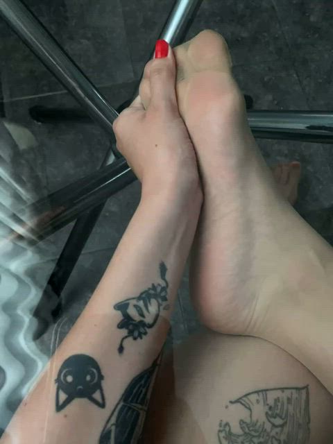 feet feet fetish legs massage nylon nylons gif