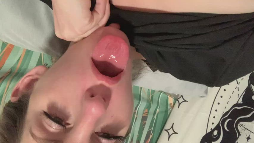 Cum In Mouth Hotwife MILF gif