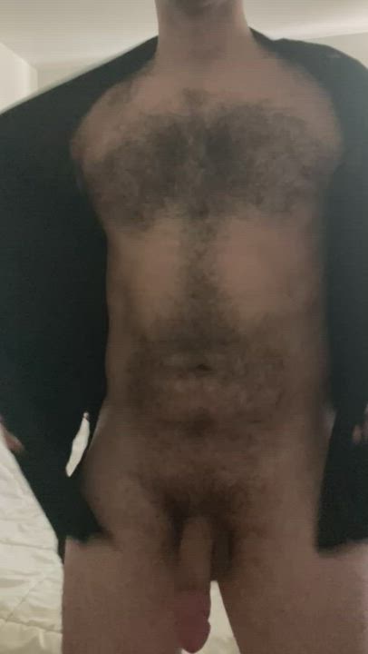 Amateur Hairy Male Masturbation OnlyFans gif