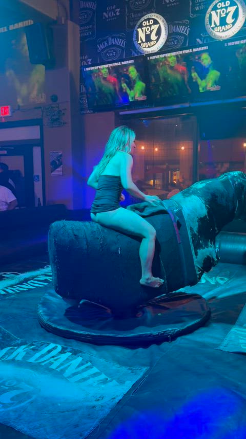 Bull riding with no panties!