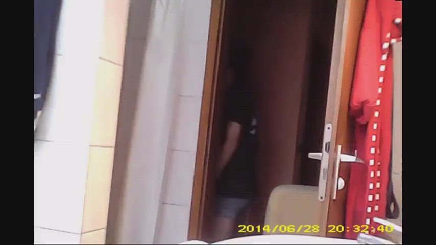 amateur caught changing room hidden cam shower spy strip teen voyeur gif