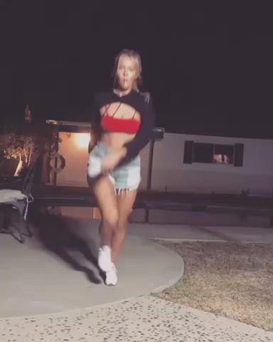 Bouncing Dancing Tease gif