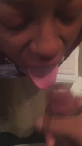 amateur cum cumshot ebony facial gif