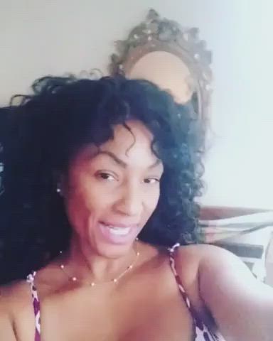 Big Ass Big Tits Boobs Ebony MILF Thick Thighs gif