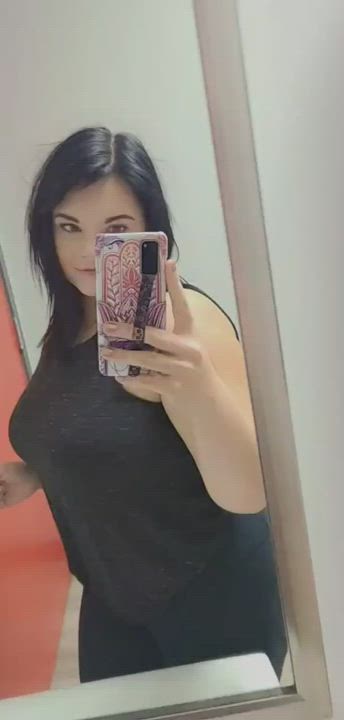 Boobs Mirror Selfie Solo gif