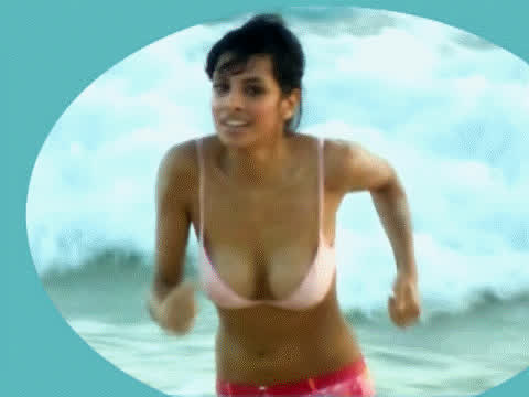 beach boobs bouncing tits bra celebrity german star gif