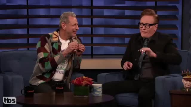 Jeff Goldblum & Conan share a candy