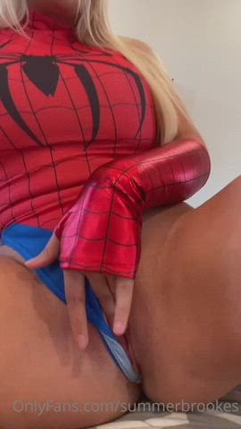 Amateur Blonde Cosplay Cowgirl OnlyFans POV Pussy Lips Riding Teen gif