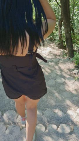 boobs outdoor public hold-the-moan gif