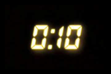 "24" clock countdown (10 seconds)