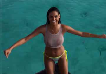 Beach Bikini Topless gif